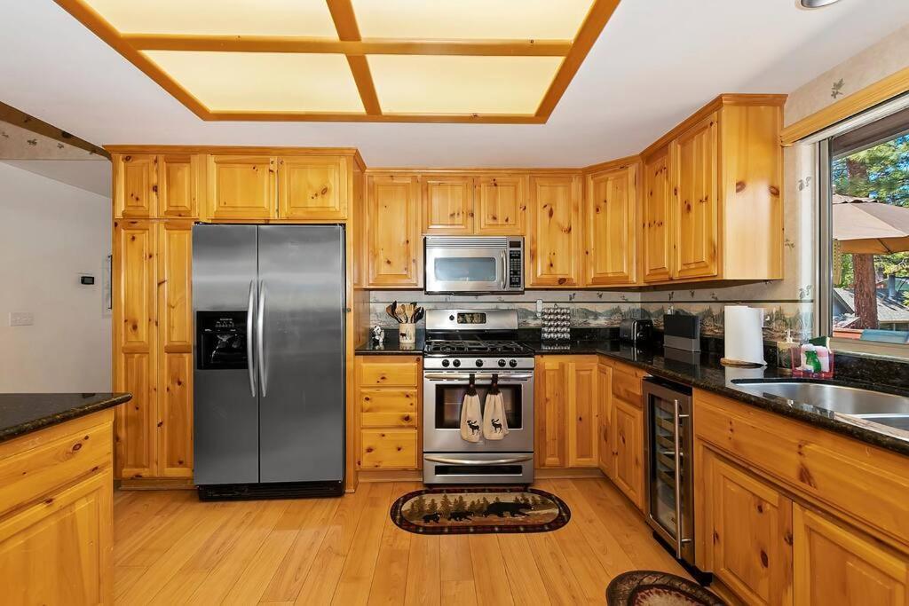 Teakwood - 3-Br Spa, Fire Pit, Quiet, Ac, Centrally Located Villa Big Bear Lake Kültér fotó